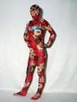 Multicolor Silk Unisex Zentai Suit